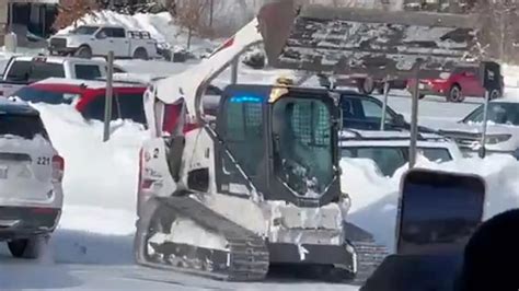 'On a rampage': Video shows Nebraska man slam Bobcat into 